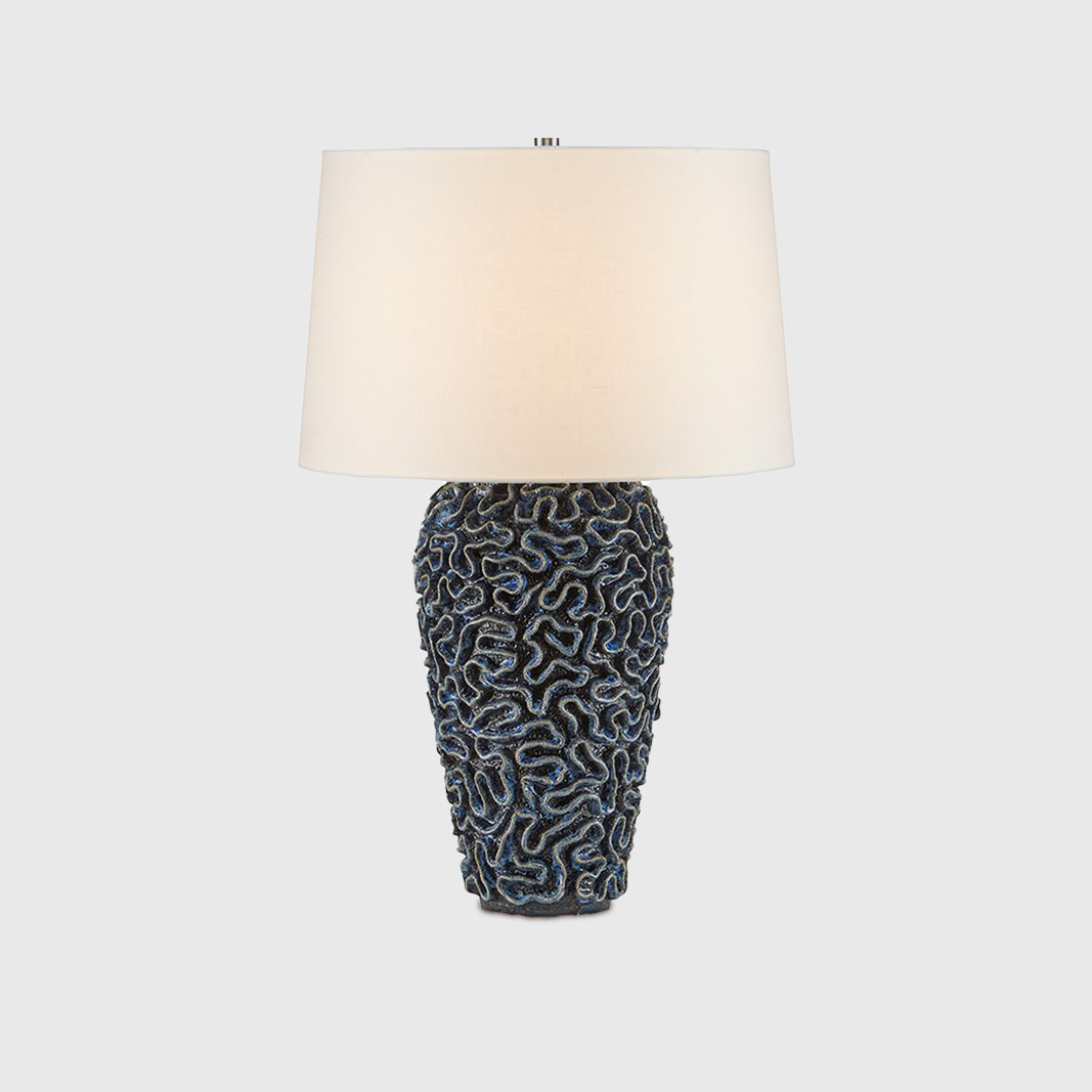 Milos blue table lamp