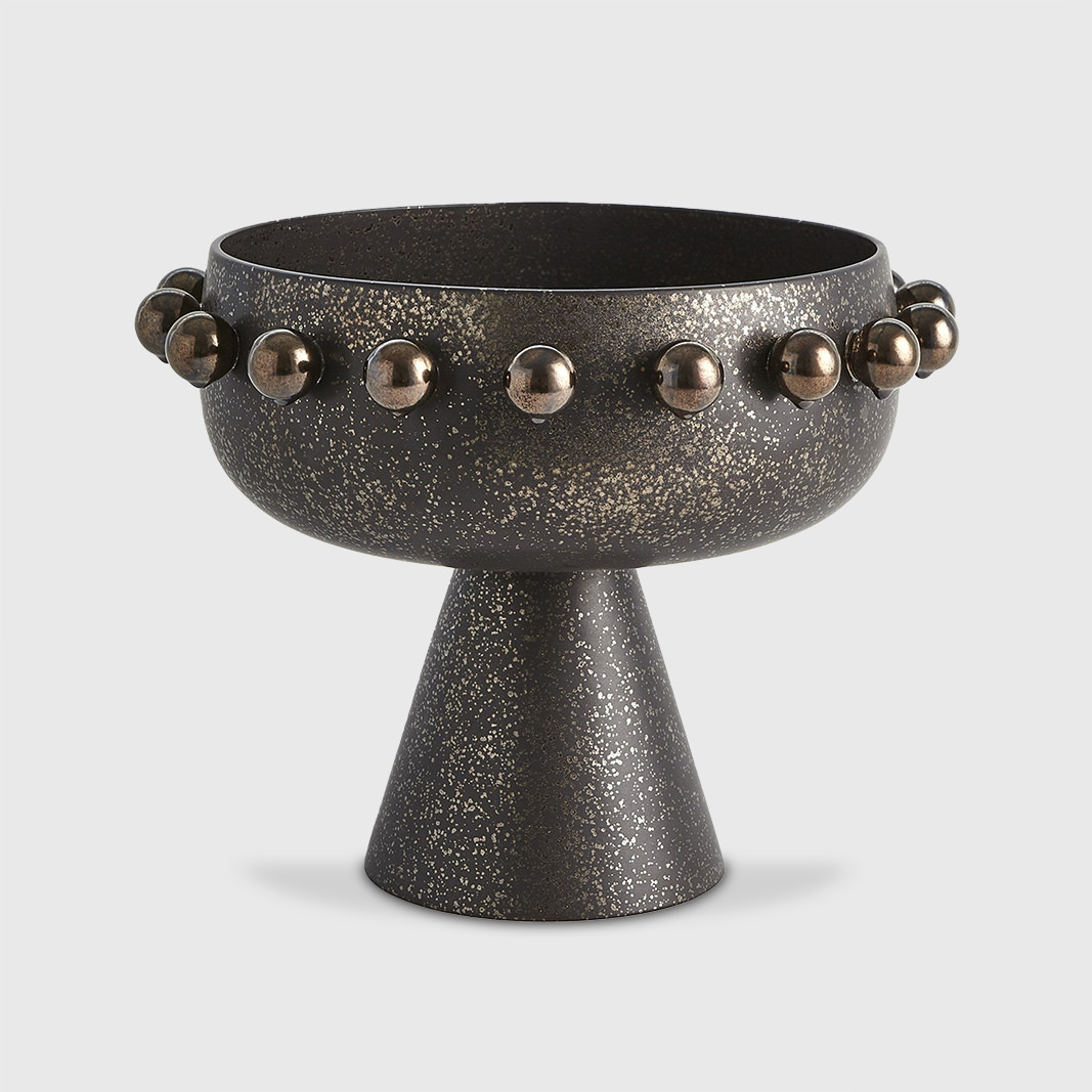 Spheres footed bowl