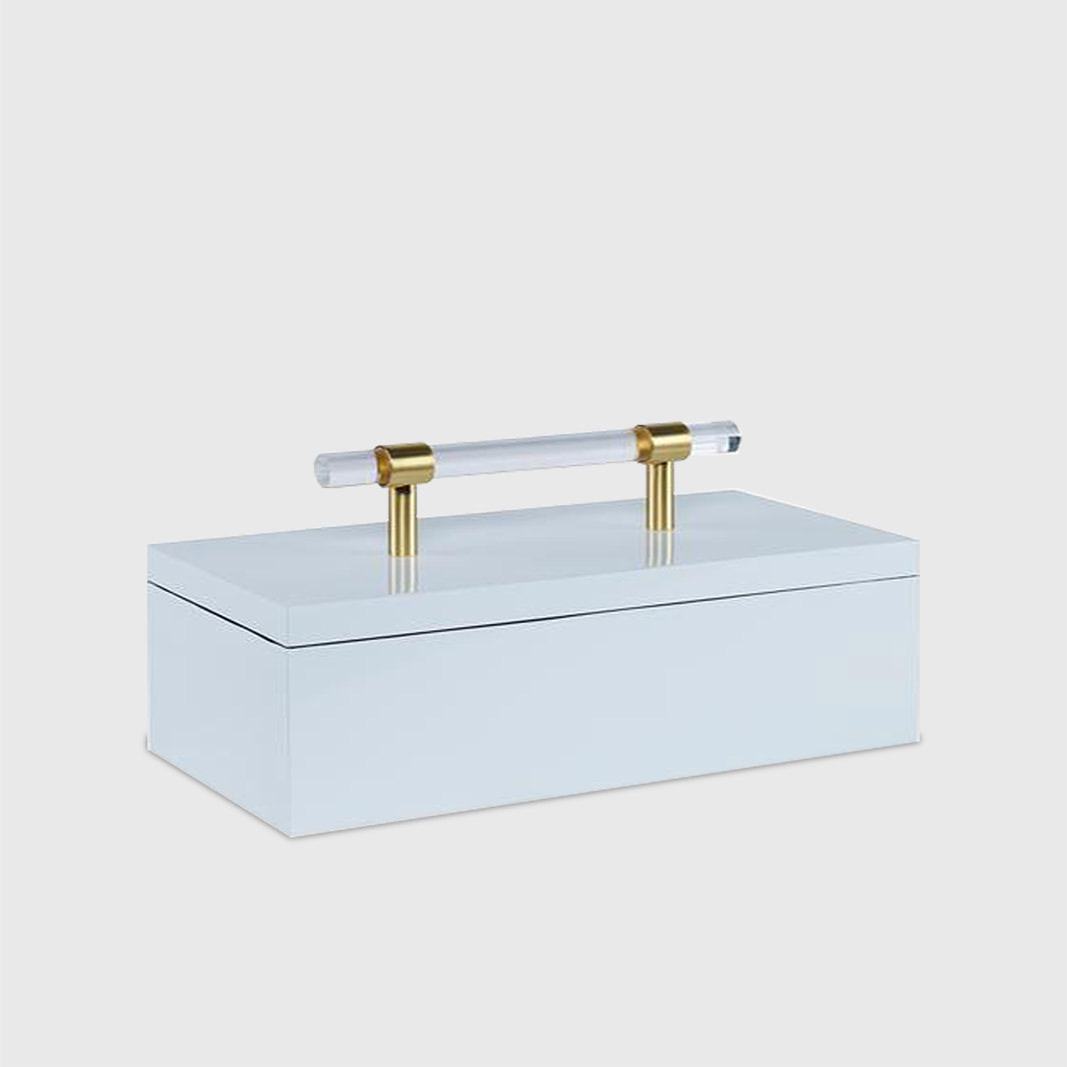 White lacquer box